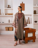 Baroque - 3PC Dhanak Embroidered Suit - zab1183