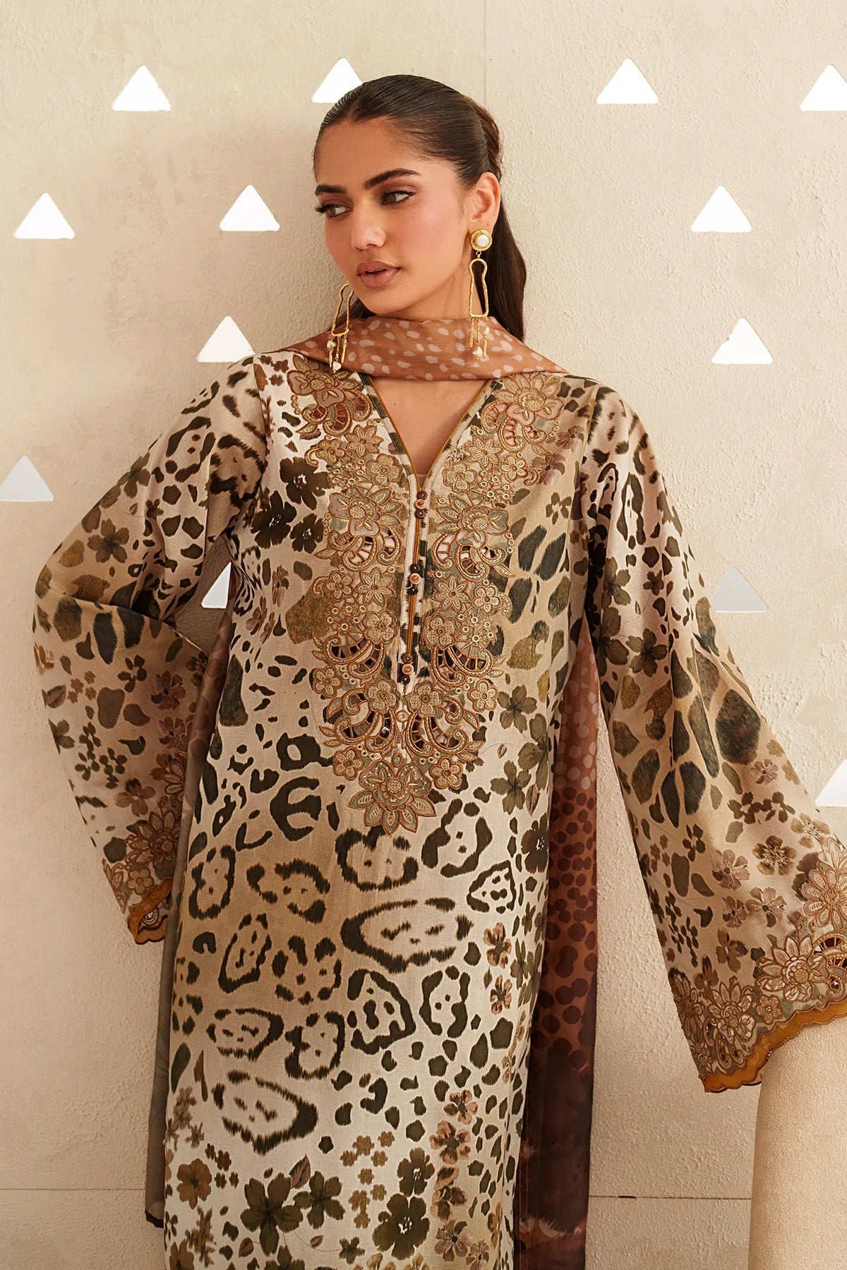 Aneela's - Summer 3PC Lawn Digital Printed Dress - VL1188