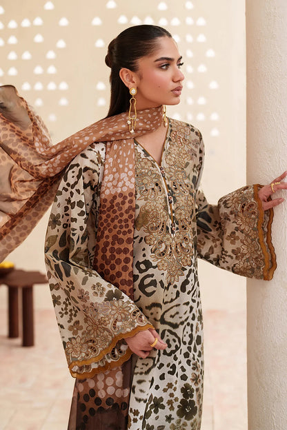 Aneela's - Summer 3PC Lawn Digital Printed Dress - VL1188