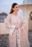 Zarpash Chikenkari Embroidered Dhanak Three Piece Zarpash - zab1187