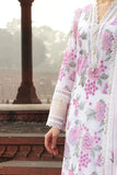 ZAB136 Bareeze -Embroided 3pc Lawn dress with embroidered chiffon dupatta