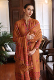 zab853 BAREEZE ARTICLE IN DHANAK 3PC COLLECTION EMBROIDERED DHANAK SHAWL