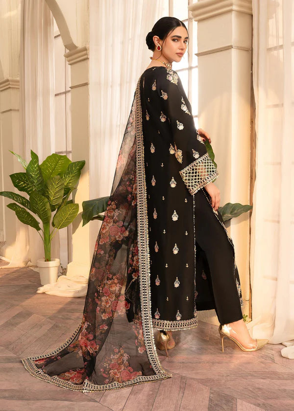 ZAB - Unstitched Luxury Lawn Heavy Embroidered 3PC Suit - zab1327