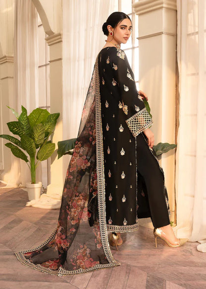 ZAB - Unstitched Luxury Lawn Heavy Embroidered 3PC Suit - zab1327