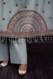 Asim Jofa - Winter 3PC Dhanak Embroidered Suit - zab1165