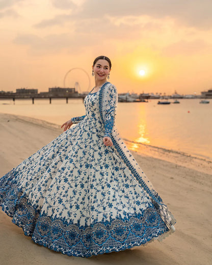 FAIZA SAQLAIN -Summer 3PC Lawn Digital Printed Suit - VL1387