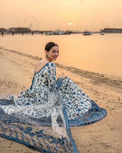 FAIZA SAQLAIN -Summer 3PC Lawn Digital Printed Suit - VL1387