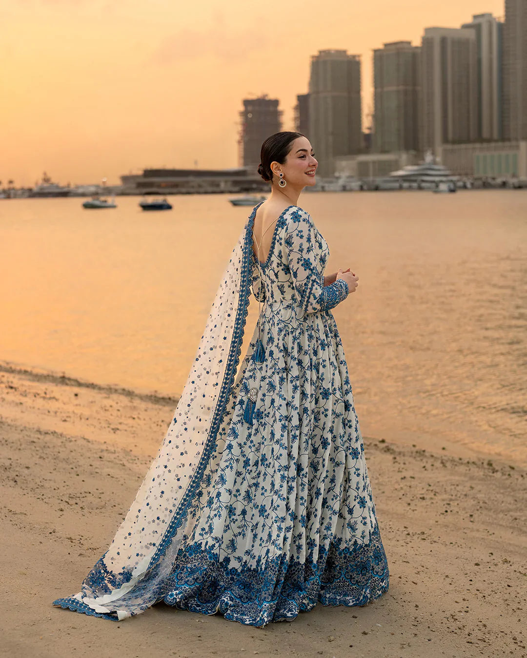 FAIZA SAQLAIN -Summer 3PC Lawn Digital Printed Suit - VL1387