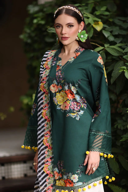 Zab - Summer 3PC Lawn Digital Printed Dress - zab1374