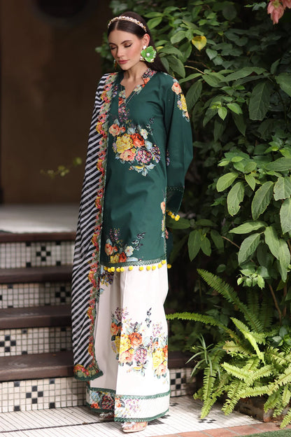 Zab - Summer 3PC Lawn Digital Printed Dress - zab1374