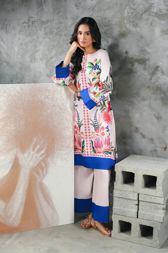 Zab - Summer 2PC Lawn Digital Printed Dress - zab1386