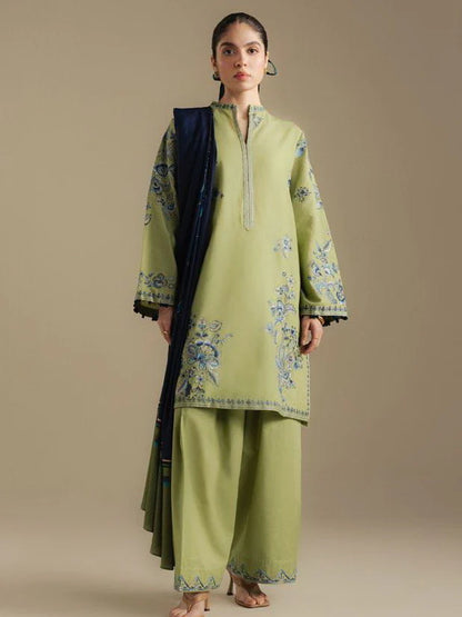 Asling - 3PC Lawn Embroidered Suit - zab1261