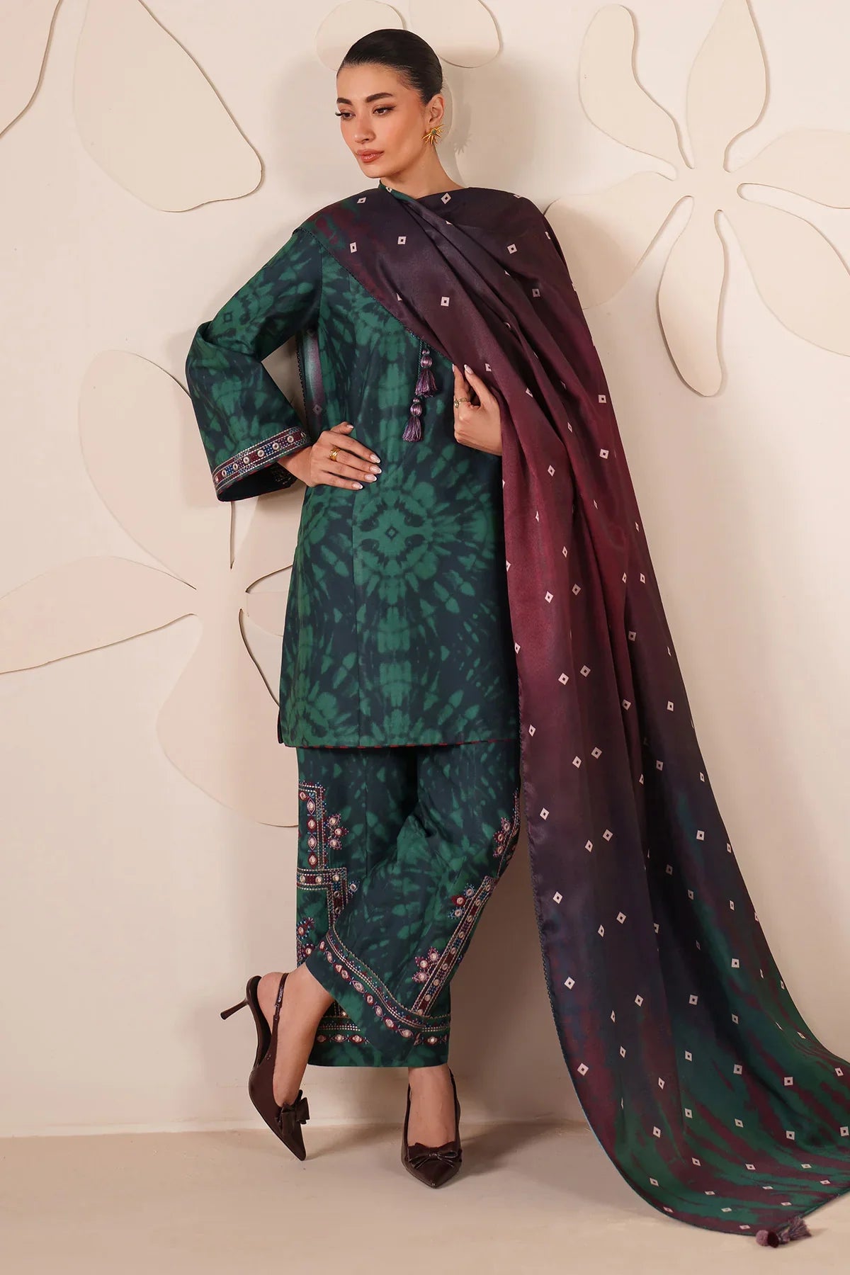Jazmine - Summer 3PC Lawn Digital Printed Dress - VL1391