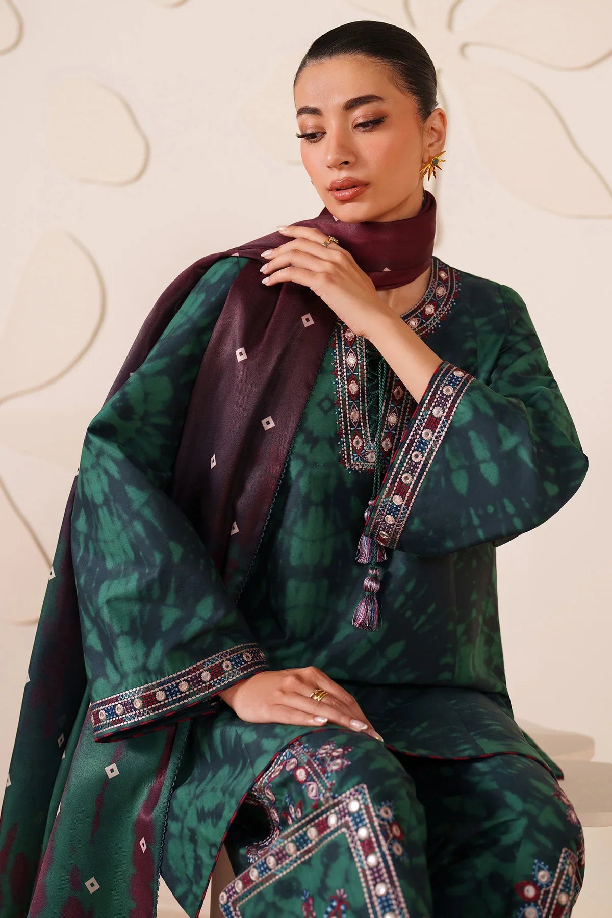 Jazmine - Summer 3PC Lawn Digital Printed Dress - VL1391