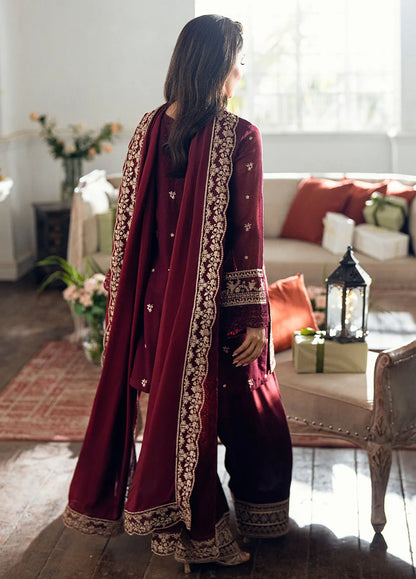 Zab - 3PC EMBROIDERED LAWN SUIT - zab1354