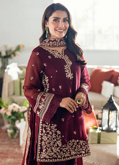 Zab - 3PC EMBROIDERED LAWN SUIT - zab1354