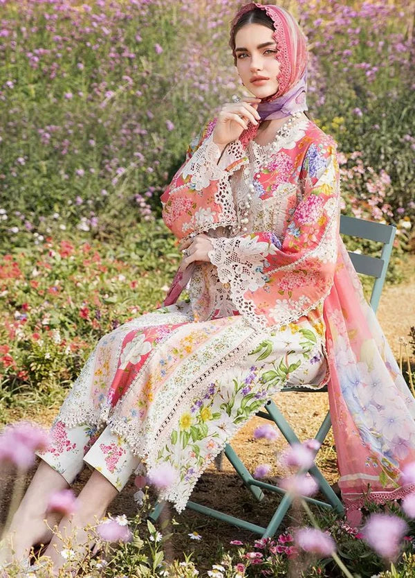 Zab - Summer 3PC Lawn Digital Printed Dress - zab1364