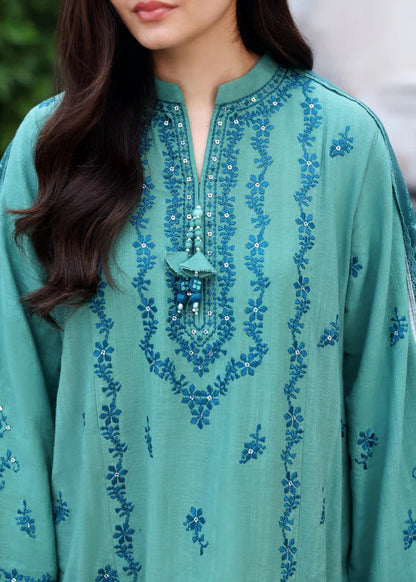 Zab - 3PC Lawn Embroidered Suit - zab1344