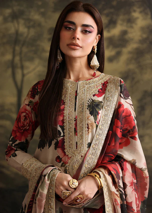 Zab - Summer 3PC Lawn Digital Printed Dress - zab1379