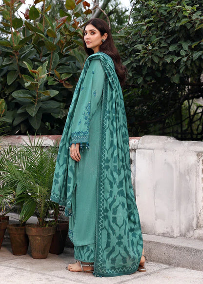 Zab - 3PC Lawn Embroidered Suit - zab1344