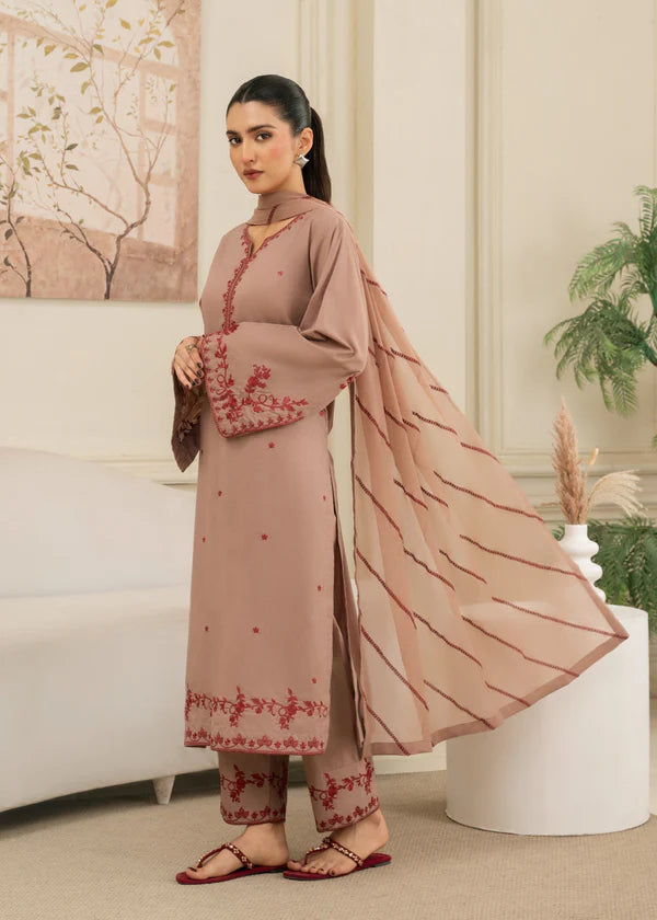 ZAB - Lawn 3PC Embroidered Suit - zab1330