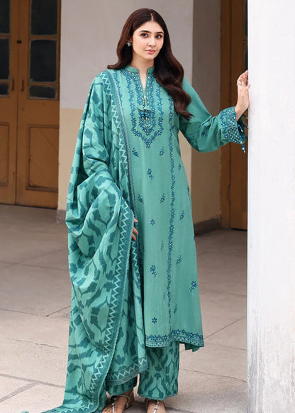 Zab - 3PC Lawn Embroidered Suit - zab1344