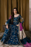 Maryum N Maria 3 piece kataan silk frock style embroidered suit - zab1146