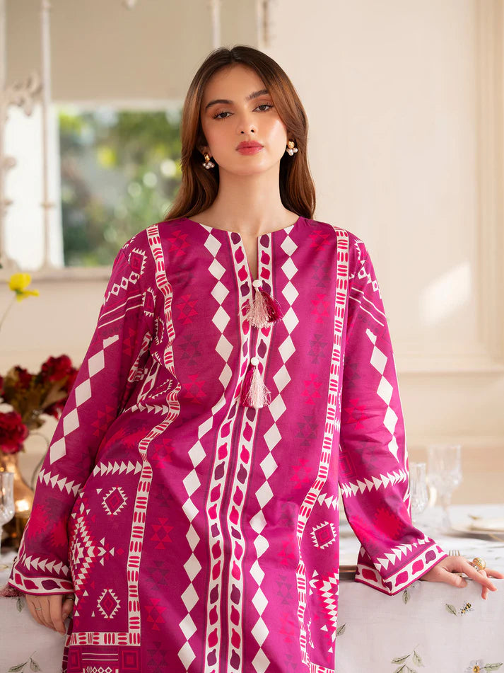 Zab - Summer 2PC Lawn Digital Print Dress - zab1348