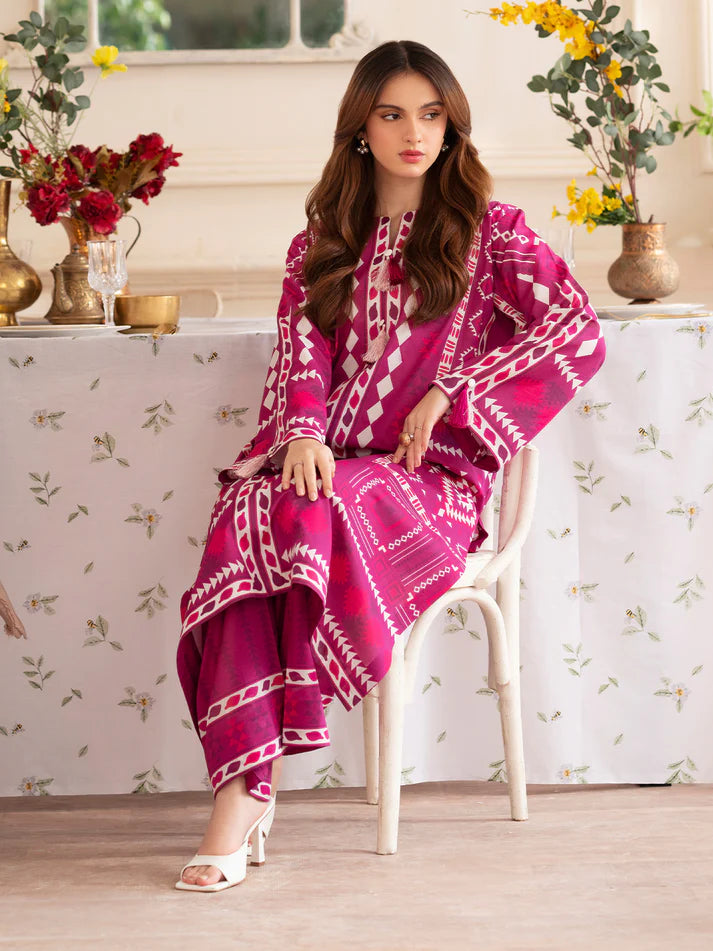 Zab - Summer 2PC Lawn Digital Print Dress - zab1348
