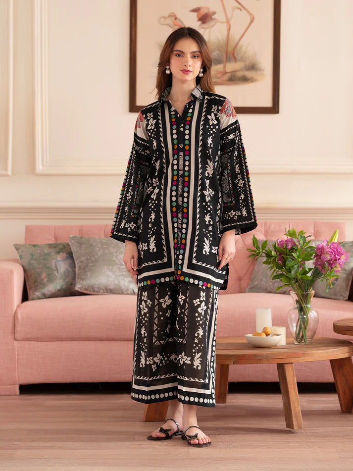 Zab - Summer 2PC Lawn Digital Print Dress - zab1347