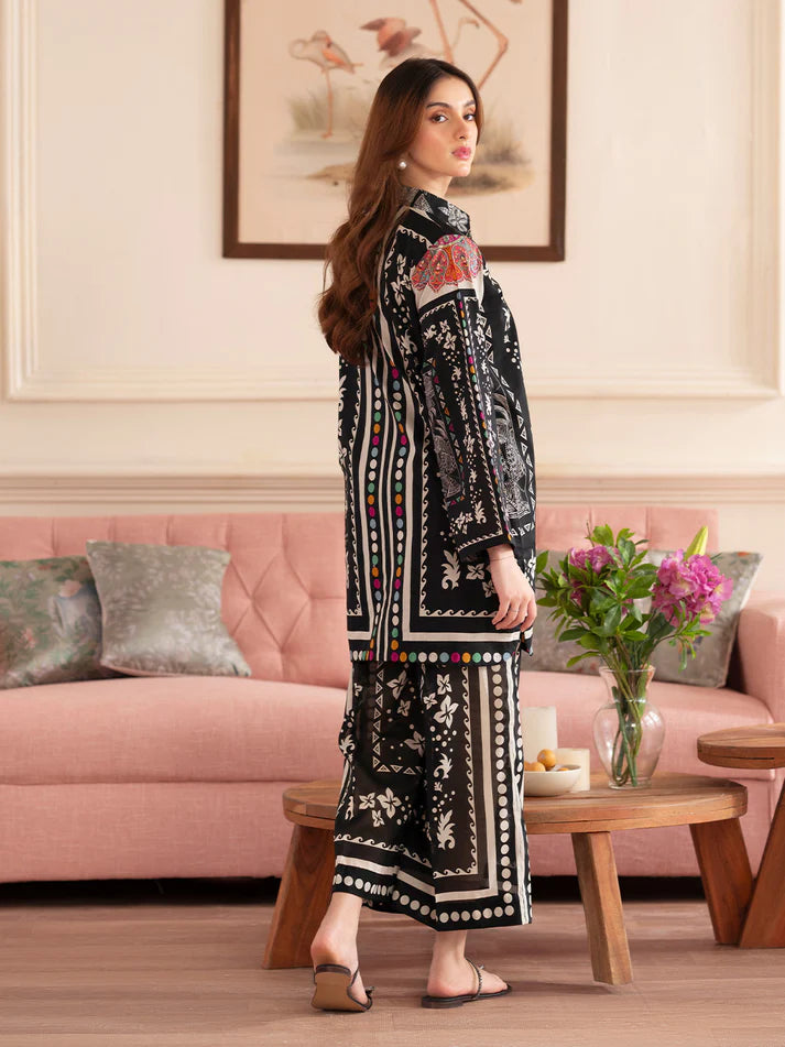 Zab - Summer 2PC Lawn Digital Print Dress - zab1347