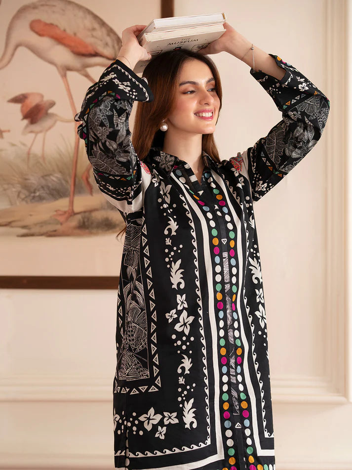 Zab - Summer 2PC Lawn Digital Print Dress - zab1347