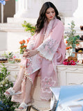 3 Piece Unstitched Heavy Embroidered Chickan Kari Lawn Suit ( Full Embroidered Organza Dupatta ) zab926