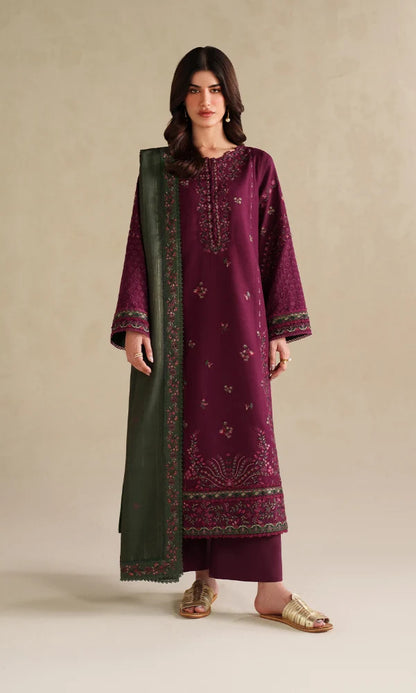 Iznik - Winter Dhanak 3-Piece Suits - zab1560
