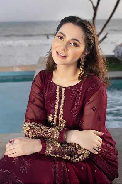 AZURE - Summer 3PC Lawn Embroidered Suit- zab1325