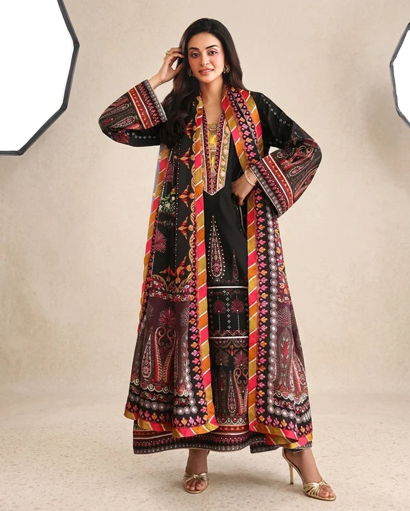 MUSHQ - Winter 3PC Karandi Digital Printed Dress - zab1521