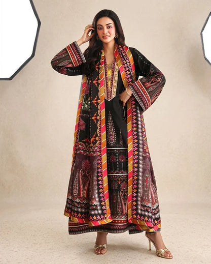 MUSHQ - Winter 3PC Karandi Digital Printed Dress - zab1521