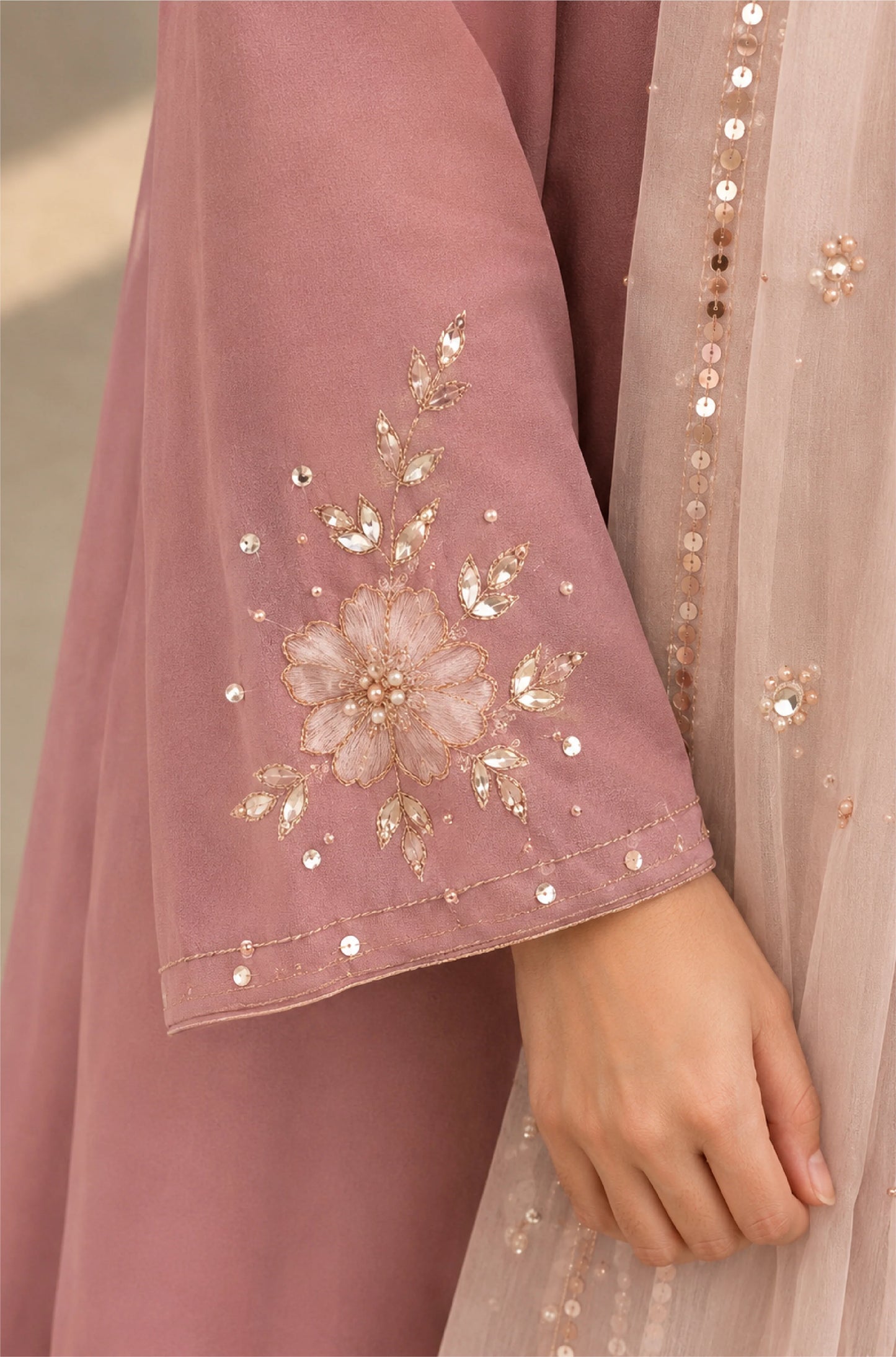 ZAB - Embroidered 3 Piece Unstitched Lawn Suit- zab1499