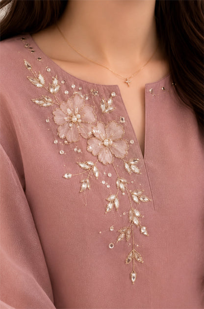 ZAB - Embroidered 3 Piece Unstitched Lawn Suit- zab1499