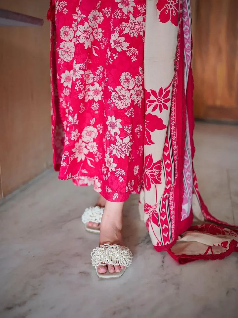 Sapphire - Winter 3PC Karandi Digital Print Dress - zab1526