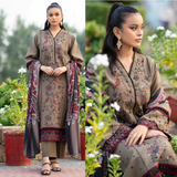 zab739 Bin Ilyas - 3PC Dhank Embroidered Suit