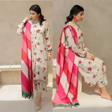 zab745 Baroque - 3PC Lawn Print Suit