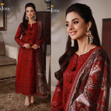 zab753 Asim Jofa, unstitched 3 piece embroidered Lawn summer suit