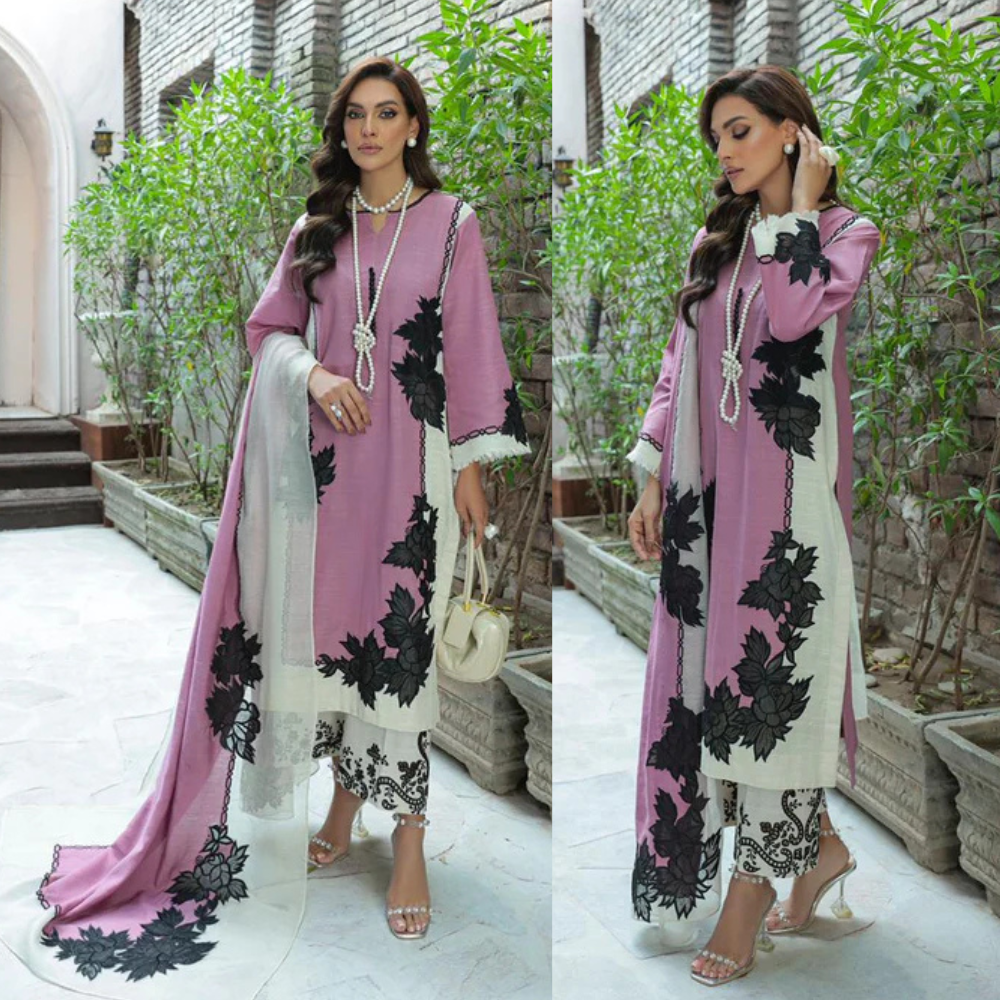 VL873 Karandi 3PC Printed Digital Printed Karandi Dupatta