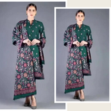 ZAB579 Bareeze Mongia Embroidered Dhanak Three Piece Winter Collection