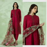 ZAB534 Sapphire Embroidered Lawn Three Piece