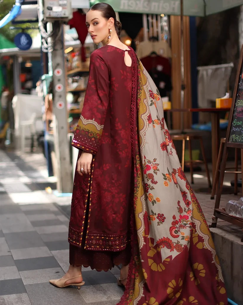 Charizma - Winter 3PC Karandi Digital Print Dress - zab1524