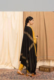 Zab316 3PC Khaddar suit with Embroidered Shawll-