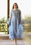 Zab06 Nadia Farooqi-Embroidered 3pc organza dress with organza duppata