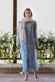 Zab06 Nadia Farooqi-Embroidered 3pc organza dress with organza duppata